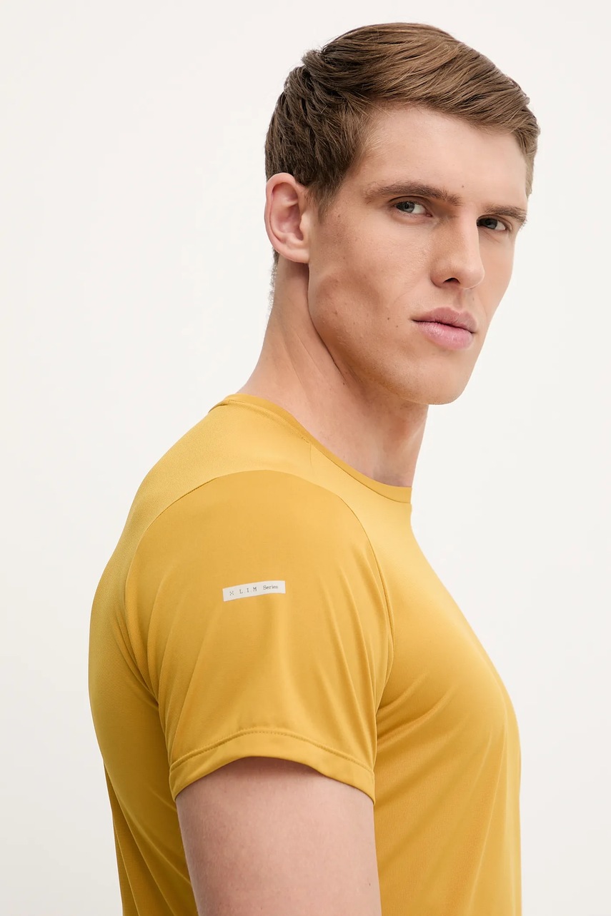 Μπλουζάκι Haglöfs L.I.M χρώμα: κίτρινο, 607861 φωτογραφία