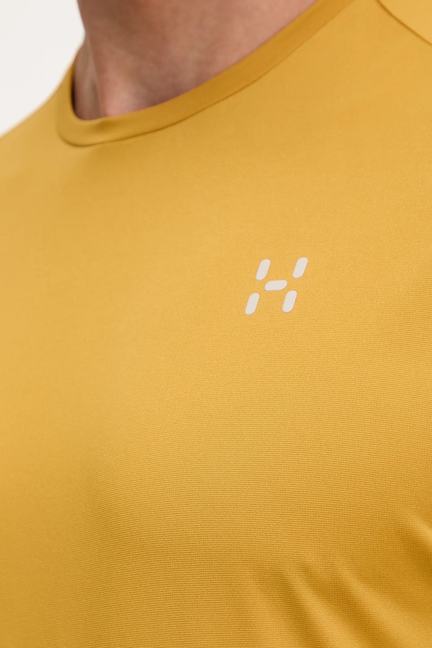 Μπλουζάκι Haglöfs L.I.M χρώμα: κίτρινο, 607861 φωτογραφία