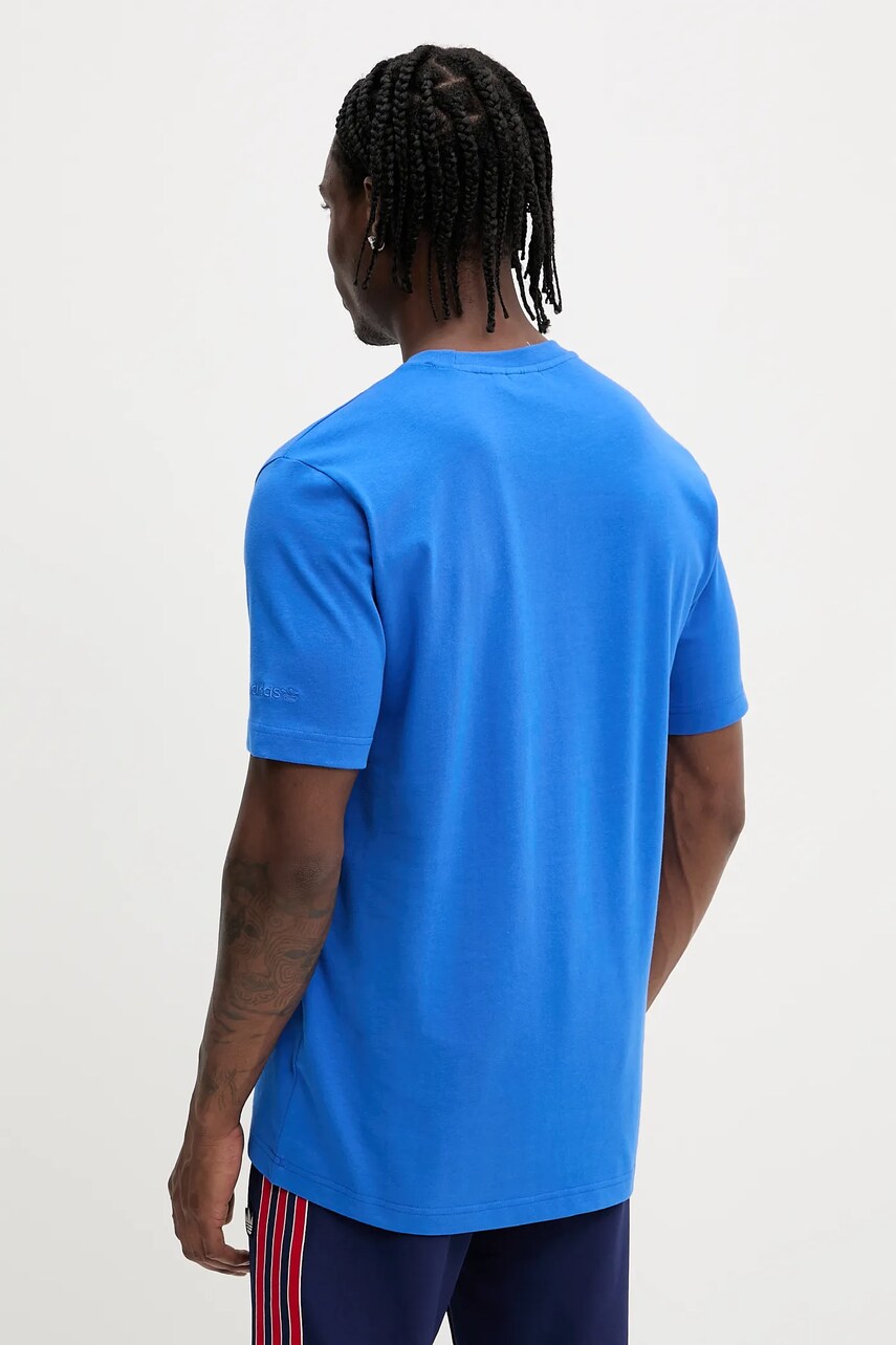 adidas Originals pamut póló GRFX TEE lila, nyomott mintás, JC8380 termék 2. képe