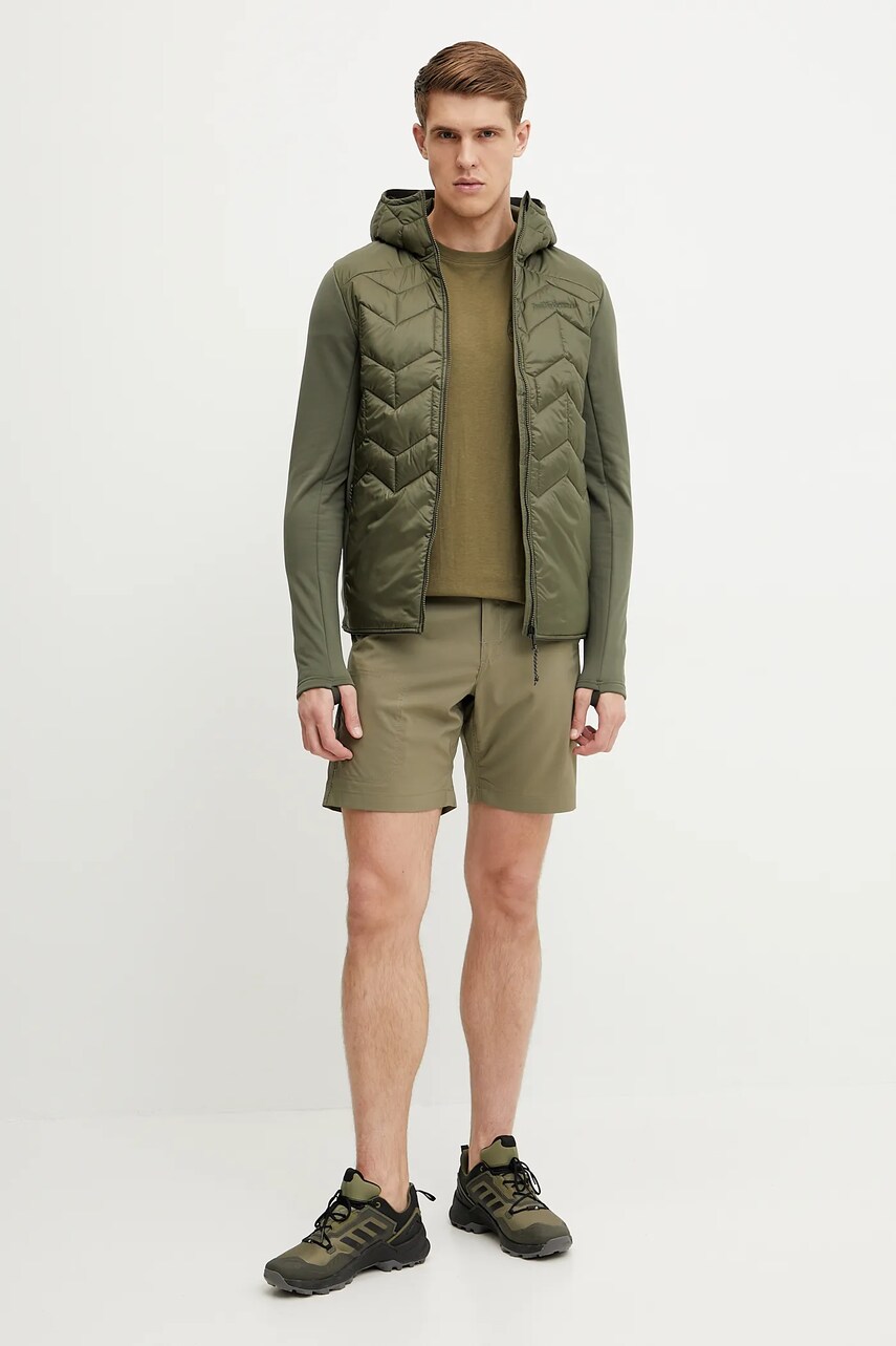 Футболка Fjallraven Hemp Blend Out Here мужская цвет зелёный с принтом F12600265 Футболка Fjallraven Hemp Blend Out Here мужская цвет зелёный с принтом F12600265