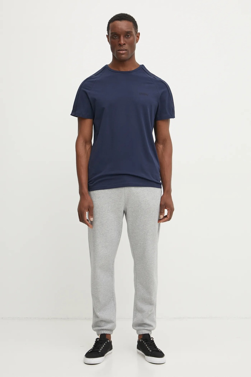 Футболка лаунж HUGO цвет синий с аппликацией 50540912
