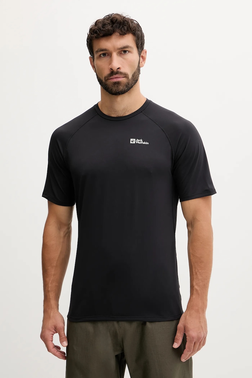 Jack Wolfskin tricou sport Prelight Swift culoarea bej, uni, A63800