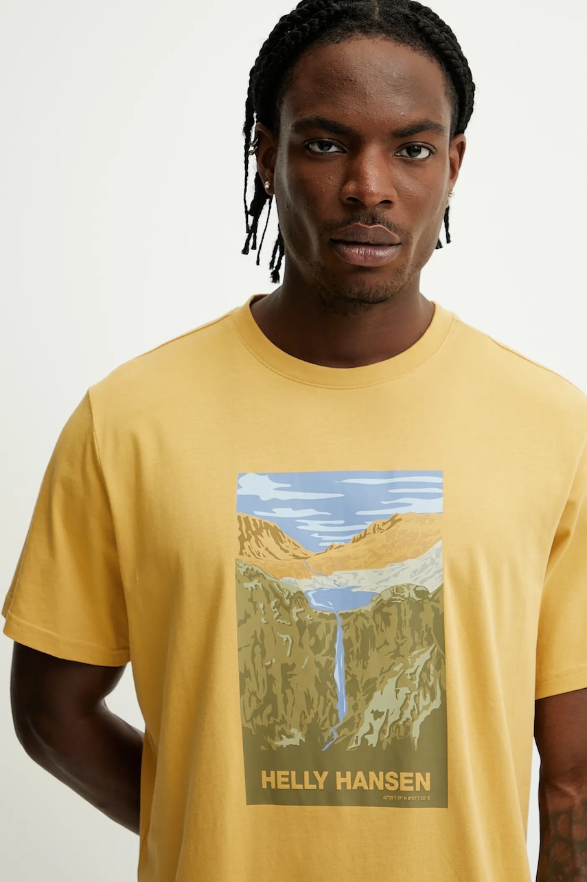 Bavlněné tričko Helly Hansen MASSIF GRAPHIC