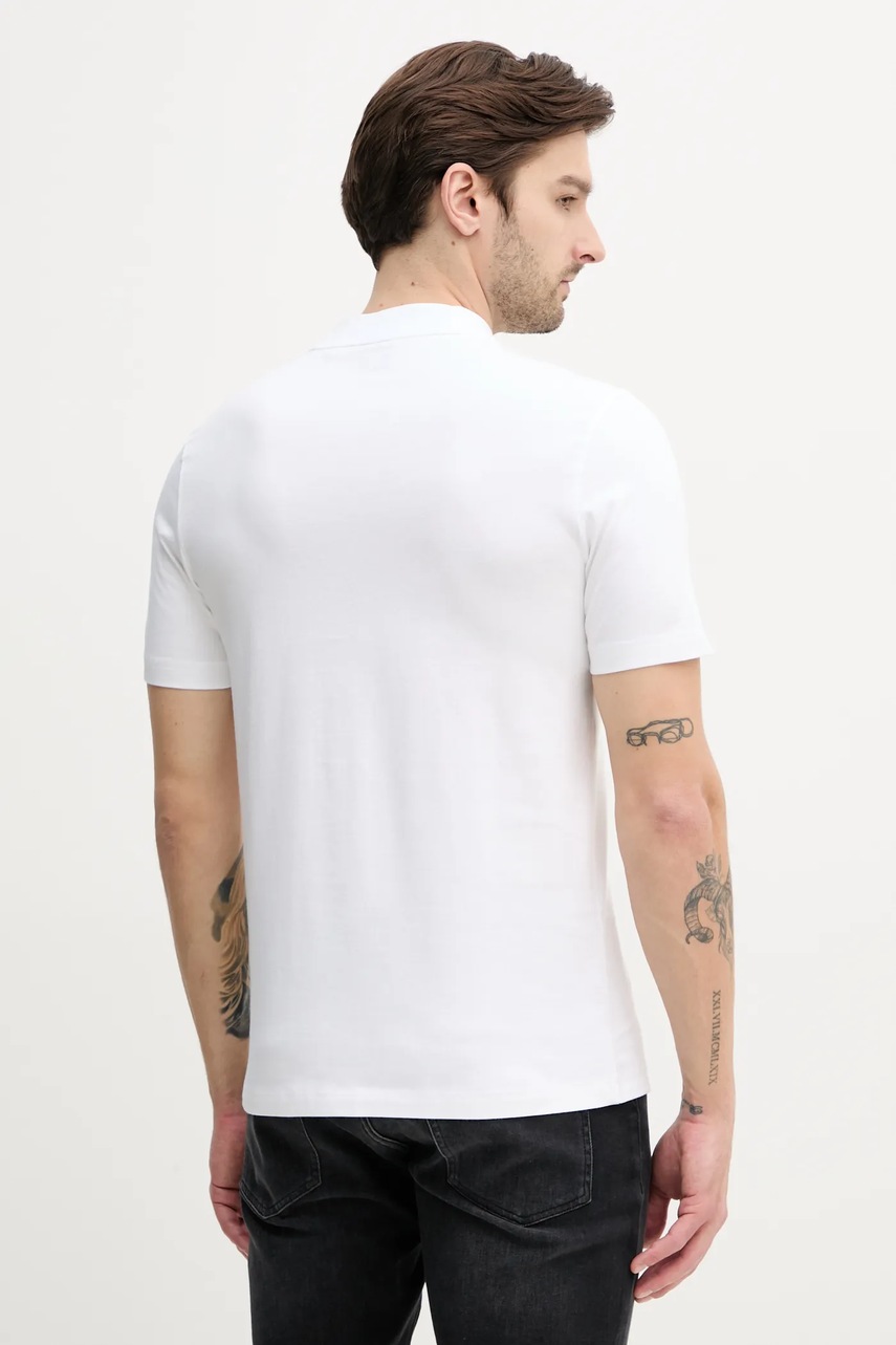 Βαμβακερό μπλουζάκι BOSS Orange ανδρικό, χρώμα: μπεζ, 50539196 φωτογραφία