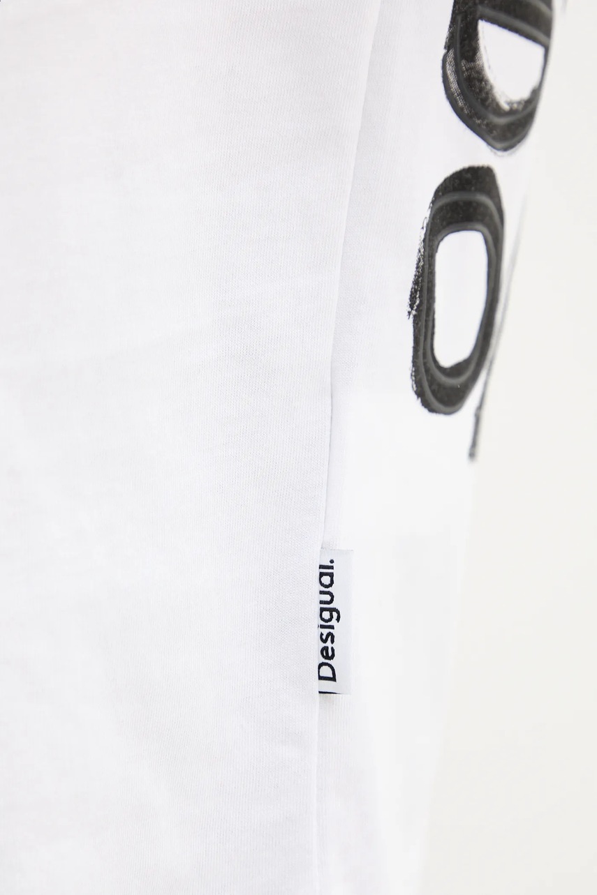 Βαμβακερό μπλουζάκι Desigual LONDON φωτογραφία