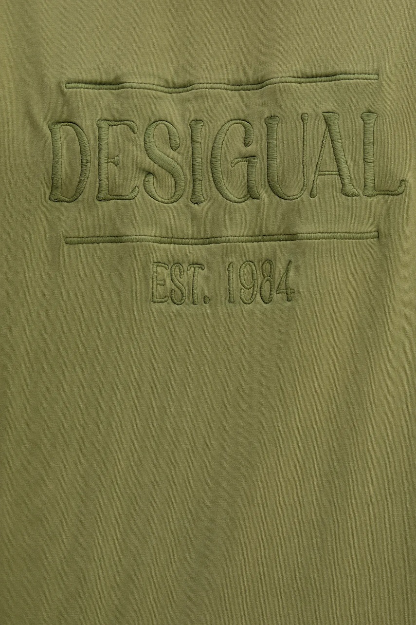 Βαμβακερό μπλουζάκι Desigual WASHINGTONGR φωτογραφία