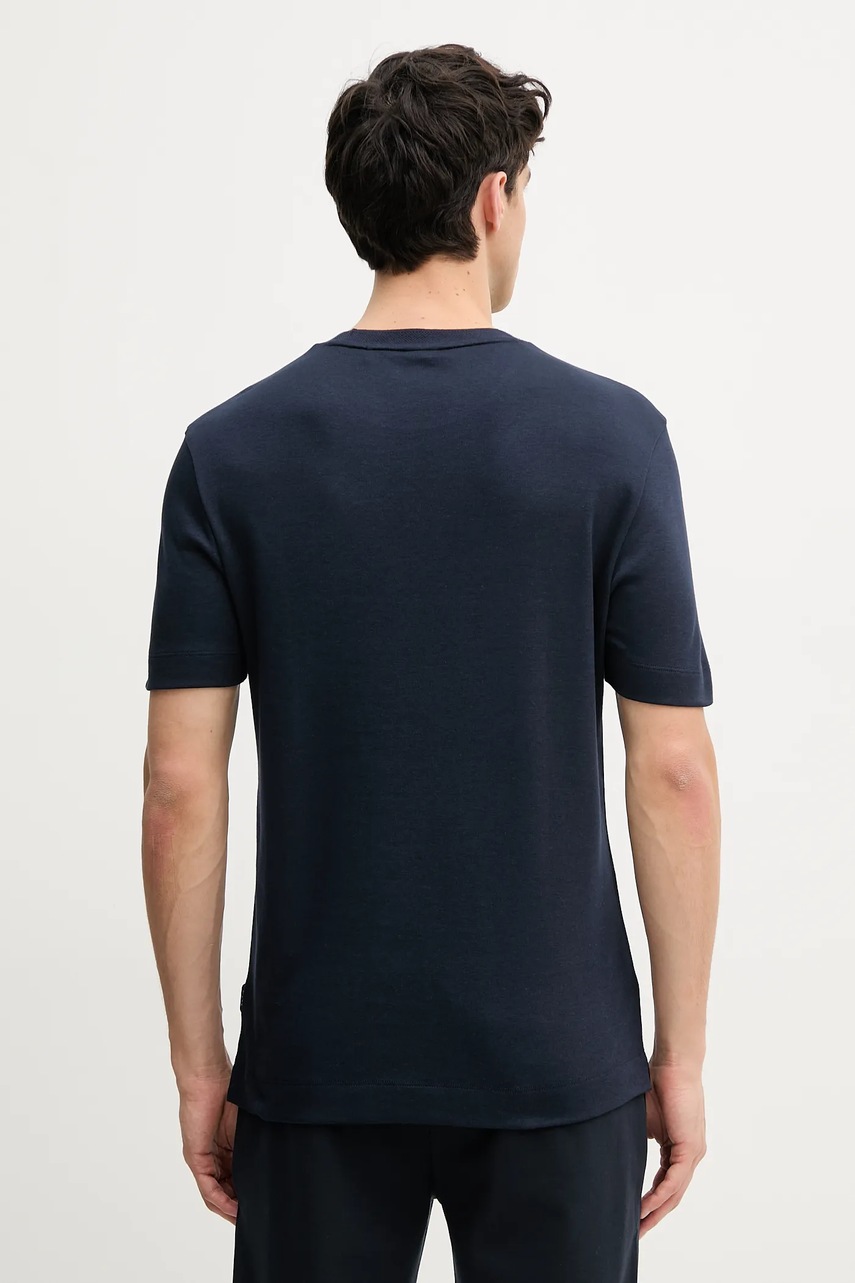 BOSS t-shirt sötétkék, férfi, sima, 50536636 termék 2. képe
