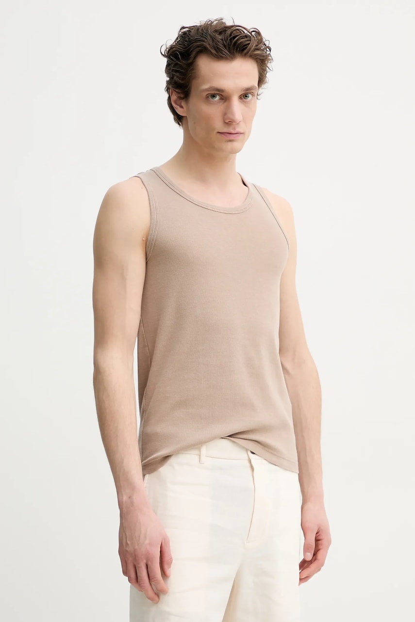 Samsoe Samsoe top SALARS culoarea bej, M25100019