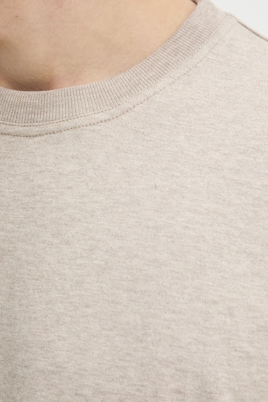 Βαμβακερή μπλούζα με μακριά μανίκια Samsoe Samsoe SAPARKER χρώμα: γκρι, M25100017 φωτογραφία