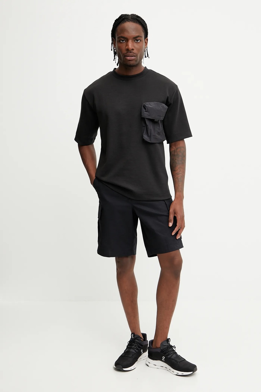 Μπλουζάκι Oakley RESERVE χρώμα: μαύρο, FOA406834 φωτογραφία