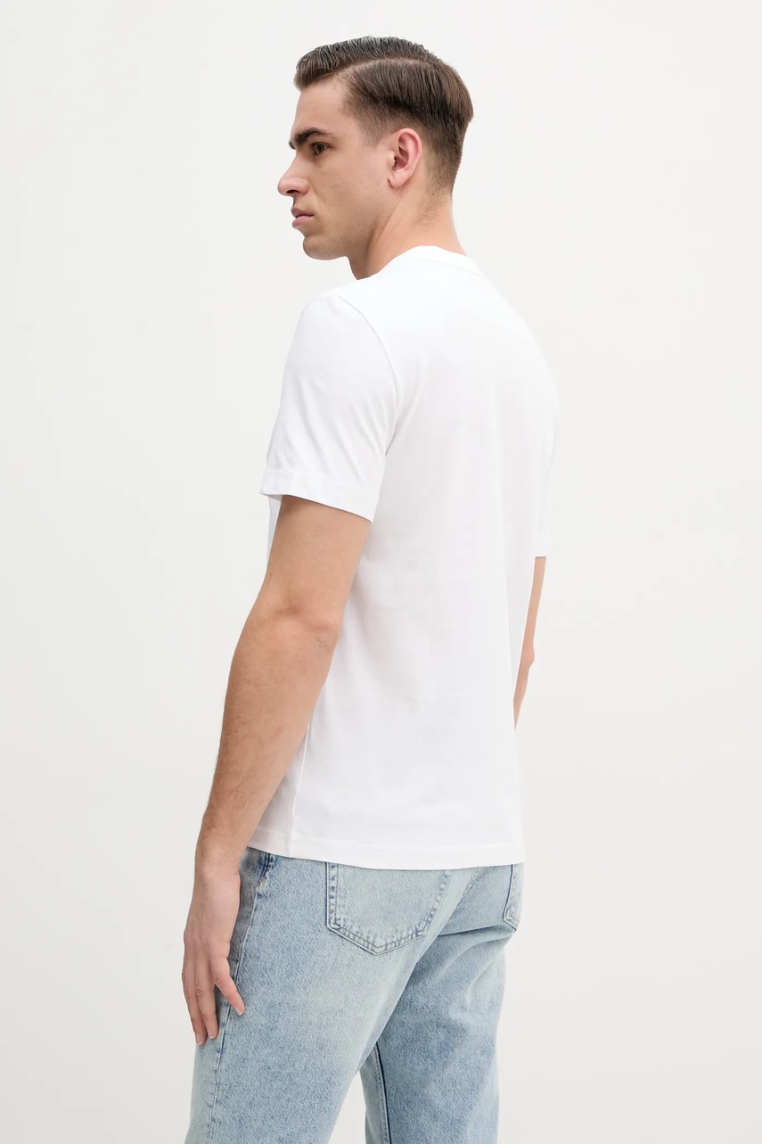 Βαμβακερό μπλουζάκι Calvin Klein ανδρικό, χρώμα: άσπρο, K10K114146 φωτογραφία