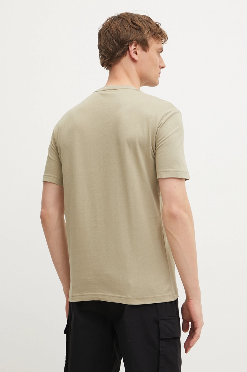 Βαμβακερό μπλουζάκι Calvin Klein ανδρικό, χρώμα: πράσινο, K10K114149 φωτογραφία