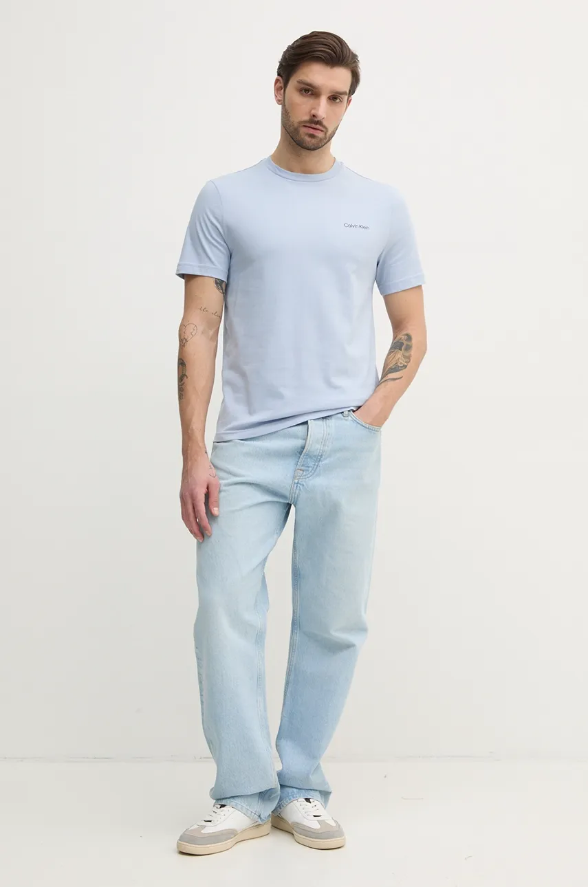 Хлопковая футболка Calvin Klein мужская с принтом K10K114152 Хлопковая футболка Calvin Klein мужская с принтом K10K114152