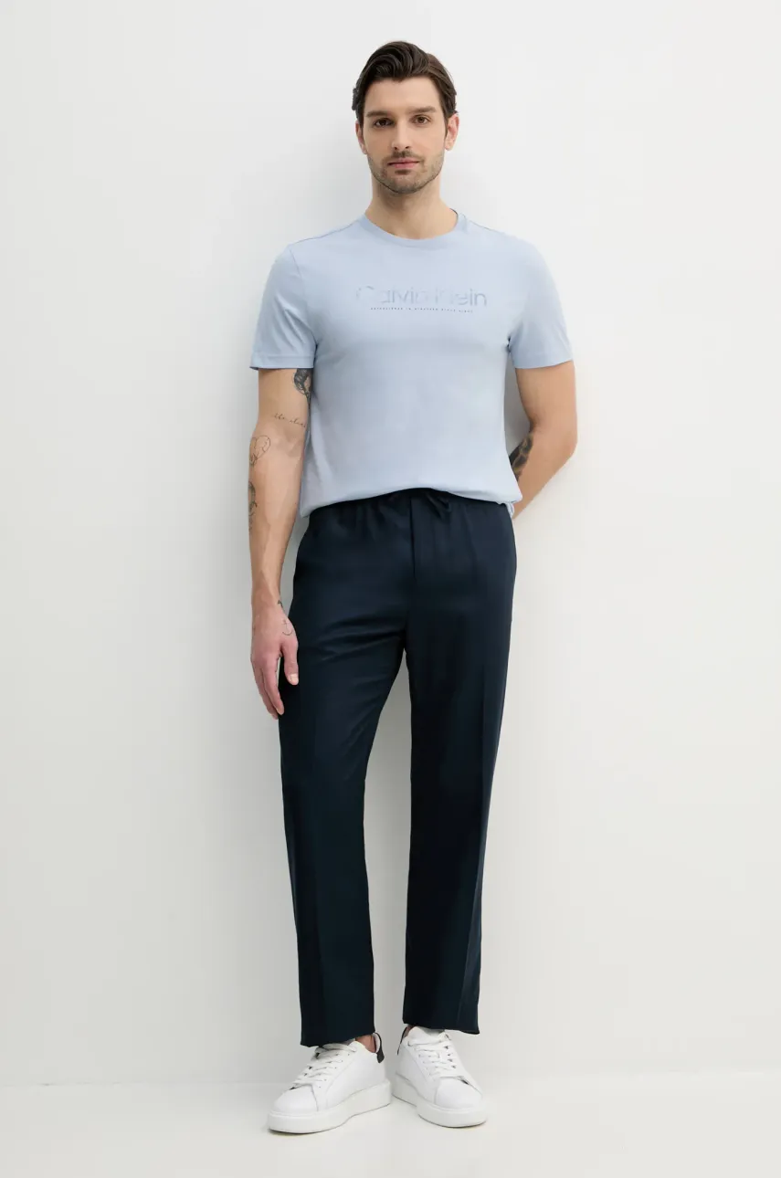 Хлопковая футболка Calvin Klein мужская с принтом K10K114162 Хлопковая футболка Calvin Klein мужская с принтом K10K114162