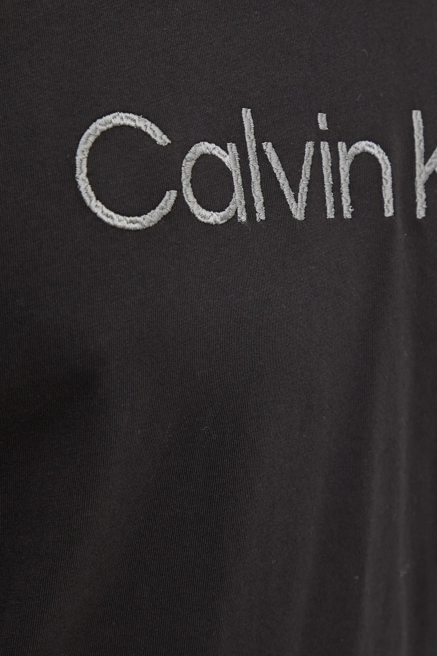 Βαμβακερό μπλουζάκι Calvin Klein ανδρικό, χρώμα: μαύρο, K10K114169 φωτογραφία