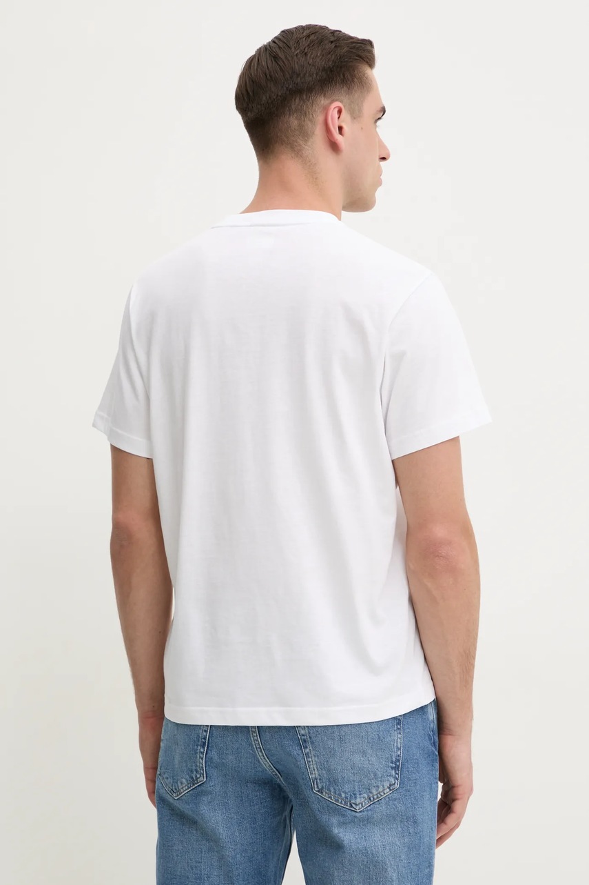 Βαμβακερό μπλουζάκι Calvin Klein ανδρικό, χρώμα: άσπρο, K10K114174 φωτογραφία