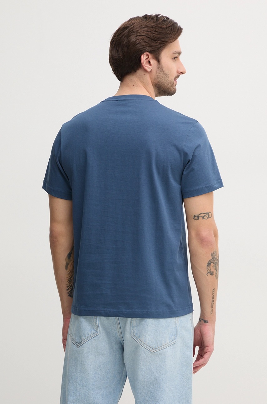 Βαμβακερό μπλουζάκι Calvin Klein ανδρικό, χρώμα: μπλε, K10K114174 φωτογραφία