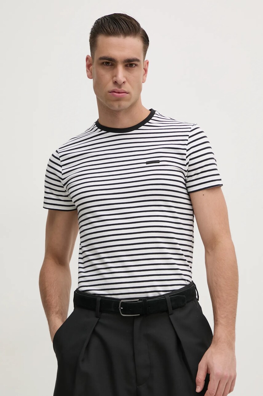 Levně Tričko Calvin Klein bílá barva, K10K114177