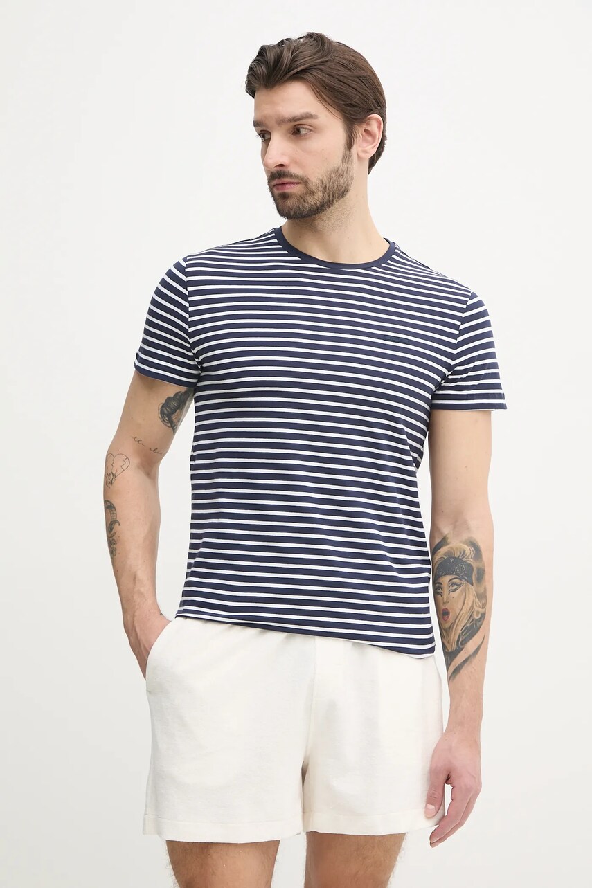 Levně Tričko Calvin Klein tmavomodrá barva, K10K114177