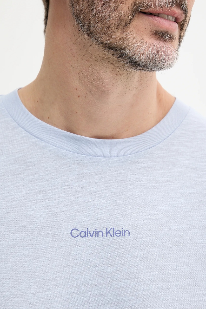 Tričko s příměsí lnu Calvin Klein (obrázek 5)
