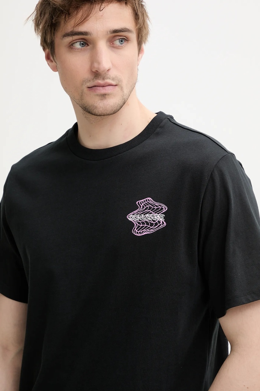 Βαμβακερό μπλουζάκι Converse φωτογραφία