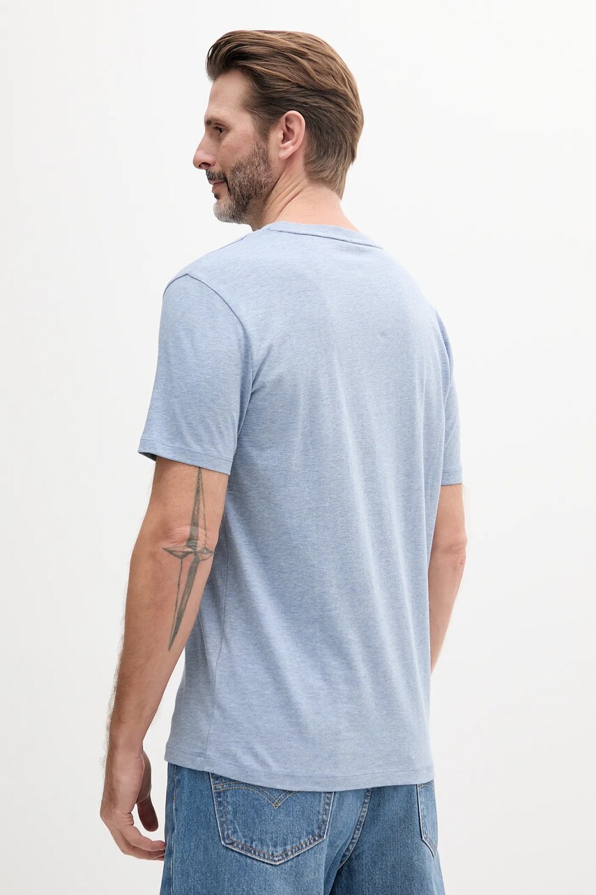 Хлопковая футболка Tommy Hilfiger мужская с принтом UM0UM03525 Хлопковая футболка Tommy Hilfiger мужская с принтом UM0UM03525