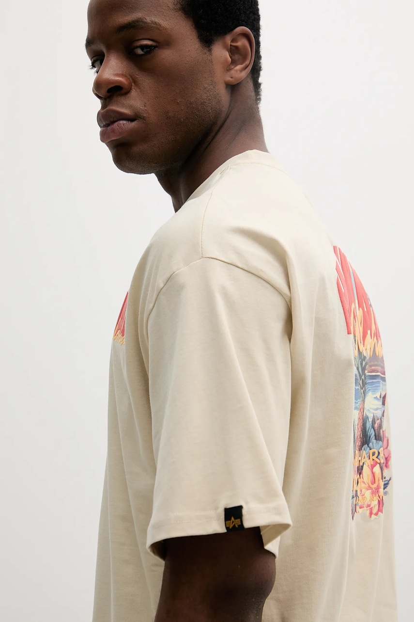 Βαμβακερό μπλουζάκι Alpha Industries Hawaii Aloha T BP φωτογραφία