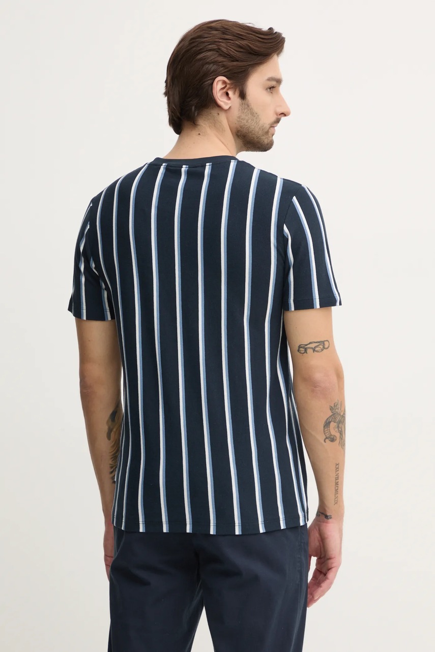 Βαμβακερό μπλουζάκι Lindbergh ανδρικά, χρώμα: ναυτικό μπλε, 30-400259 φωτογραφία