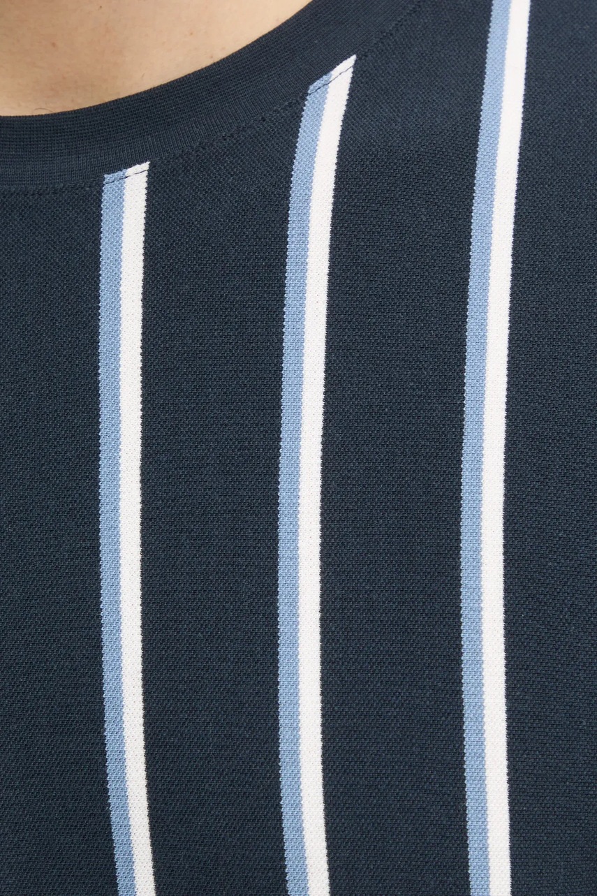 Βαμβακερό μπλουζάκι Lindbergh ανδρικά, χρώμα: ναυτικό μπλε, 30-400259 φωτογραφία