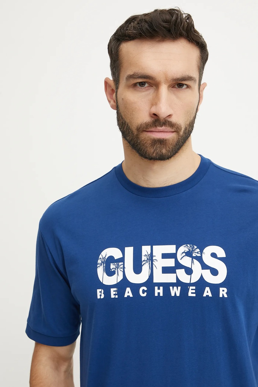 Guess pamut póló férfi, nyomott mintás, F5GI11 I3Z14 termék 2. képe