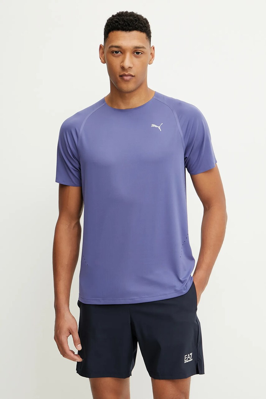 Levně Tričko Puma pánské, fialová barva, 526629
