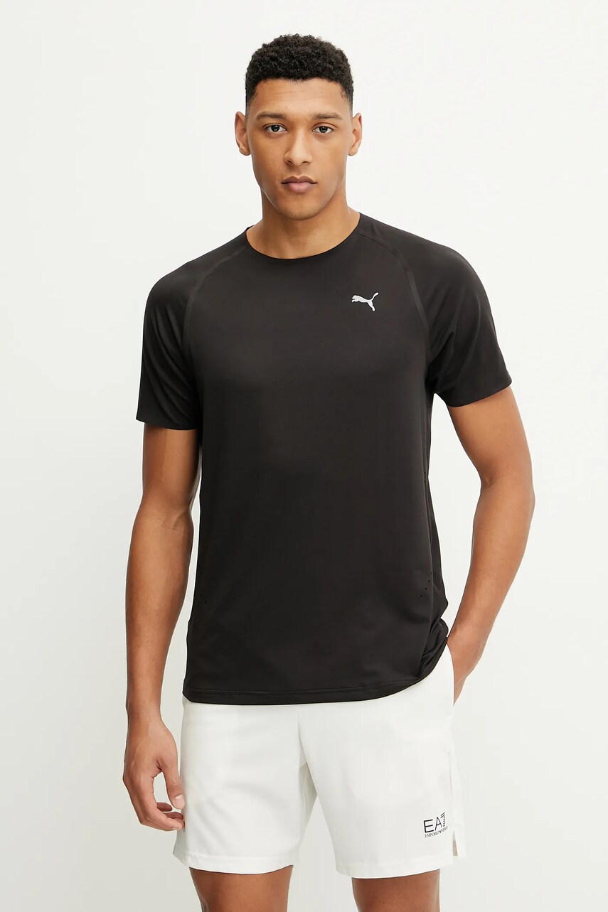 Puma tricou culoarea negru, uni, 526629