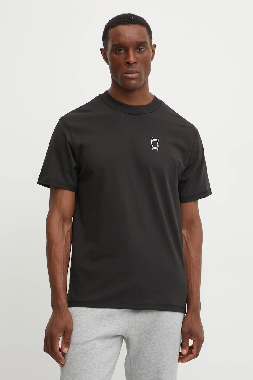 Puma tricou din bumbac barbati, culoarea negru, cu imprimeu, 630514