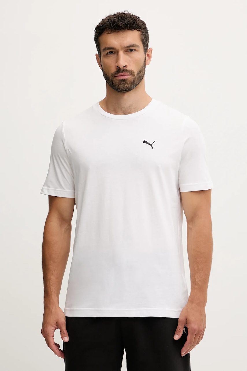 Puma tricou culoarea bleumarin, uni, 682538