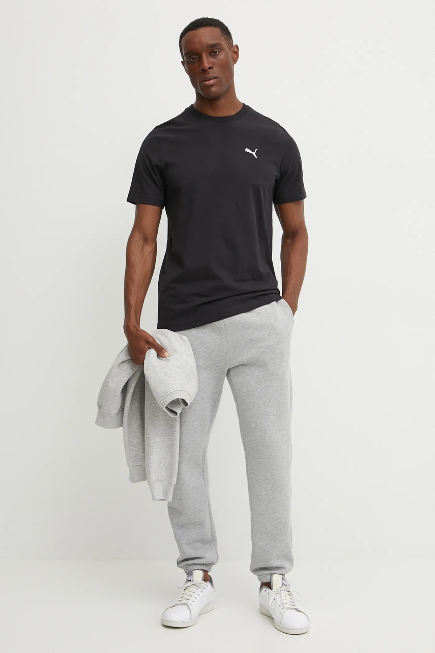 Футболка Puma мужская цвет чёрный однотонная 682538 Футболка Puma мужская цвет чёрный однотонная 682538