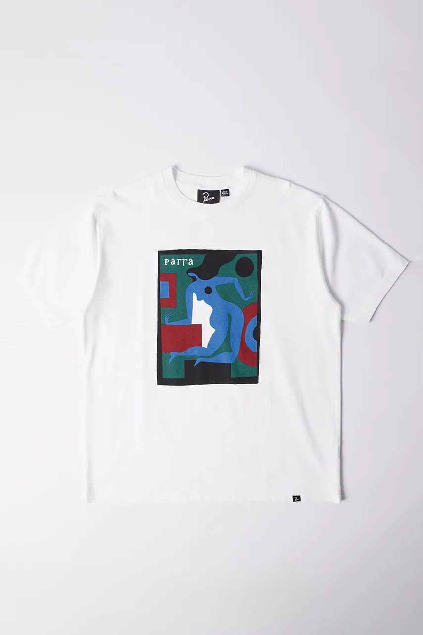 by Parra tricou din bumbac Room fever culoarea alb, 53510