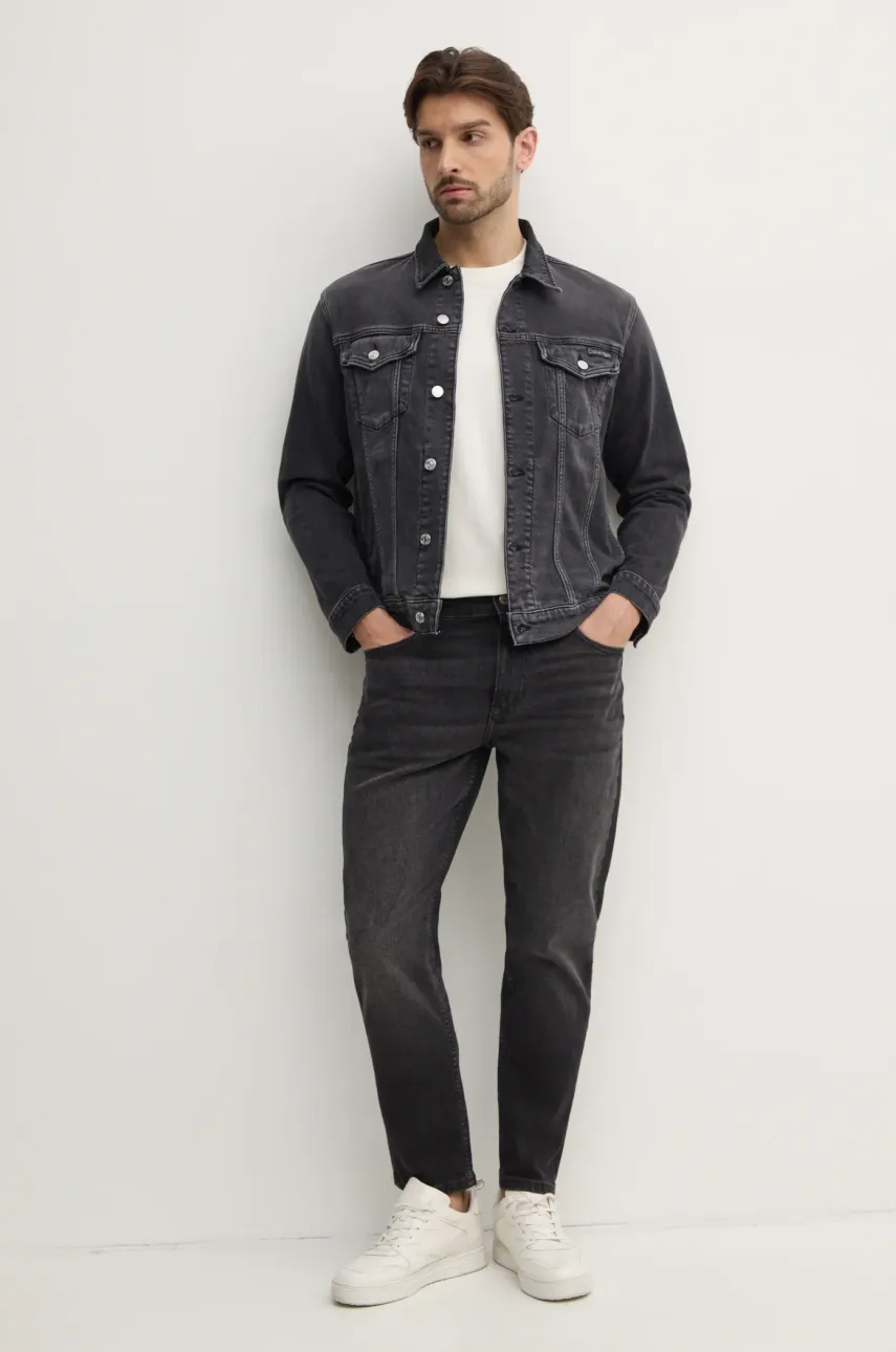 Хлопковая футболка Calvin Klein Jeans мужская цвет бежевый с принтом J30J327474 Хлопковая футболка Calvin Klein Jeans мужская цвет бежевый с принтом J30J327474