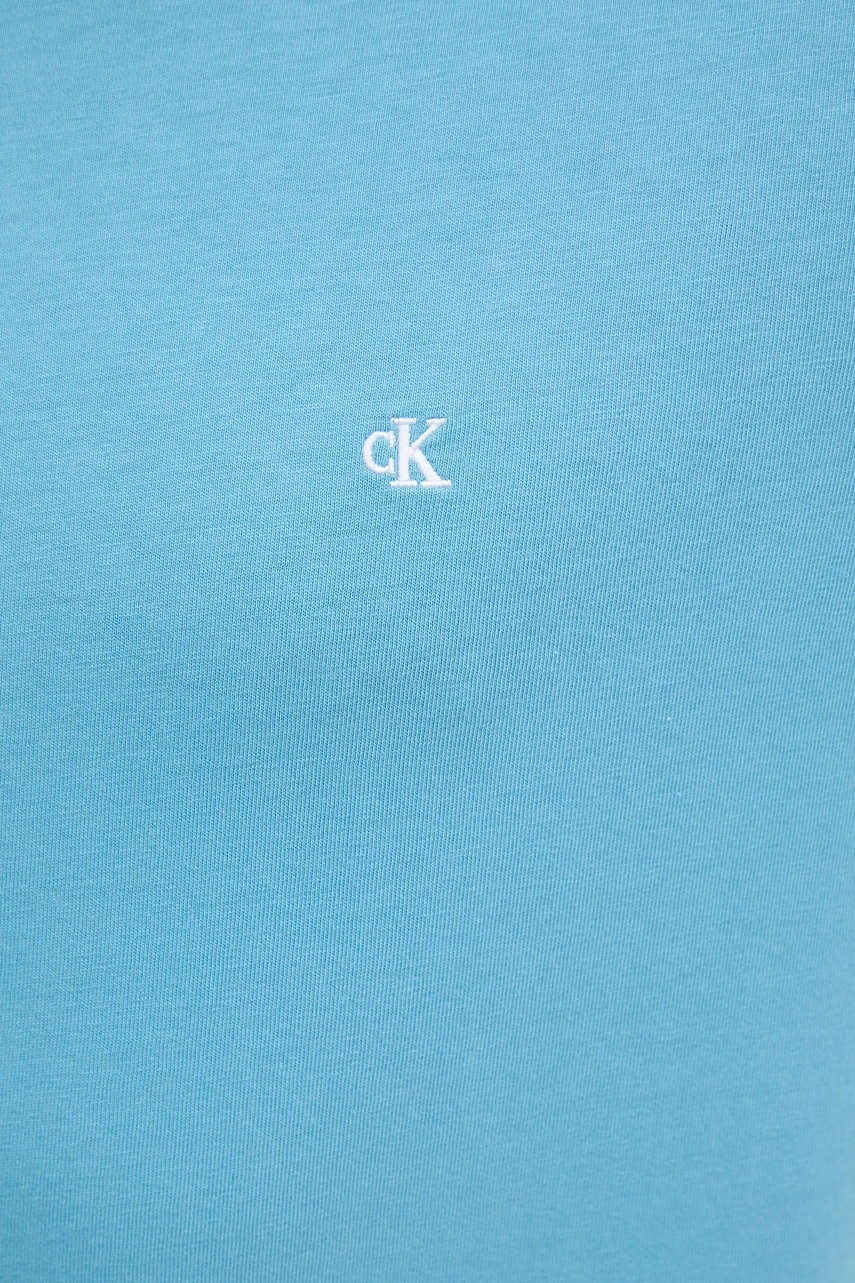 Βαμβακερό μπλουζάκι Calvin Klein Jeans ανδρικό, χρώμα: μπλε, LV040HM265 φωτογραφία