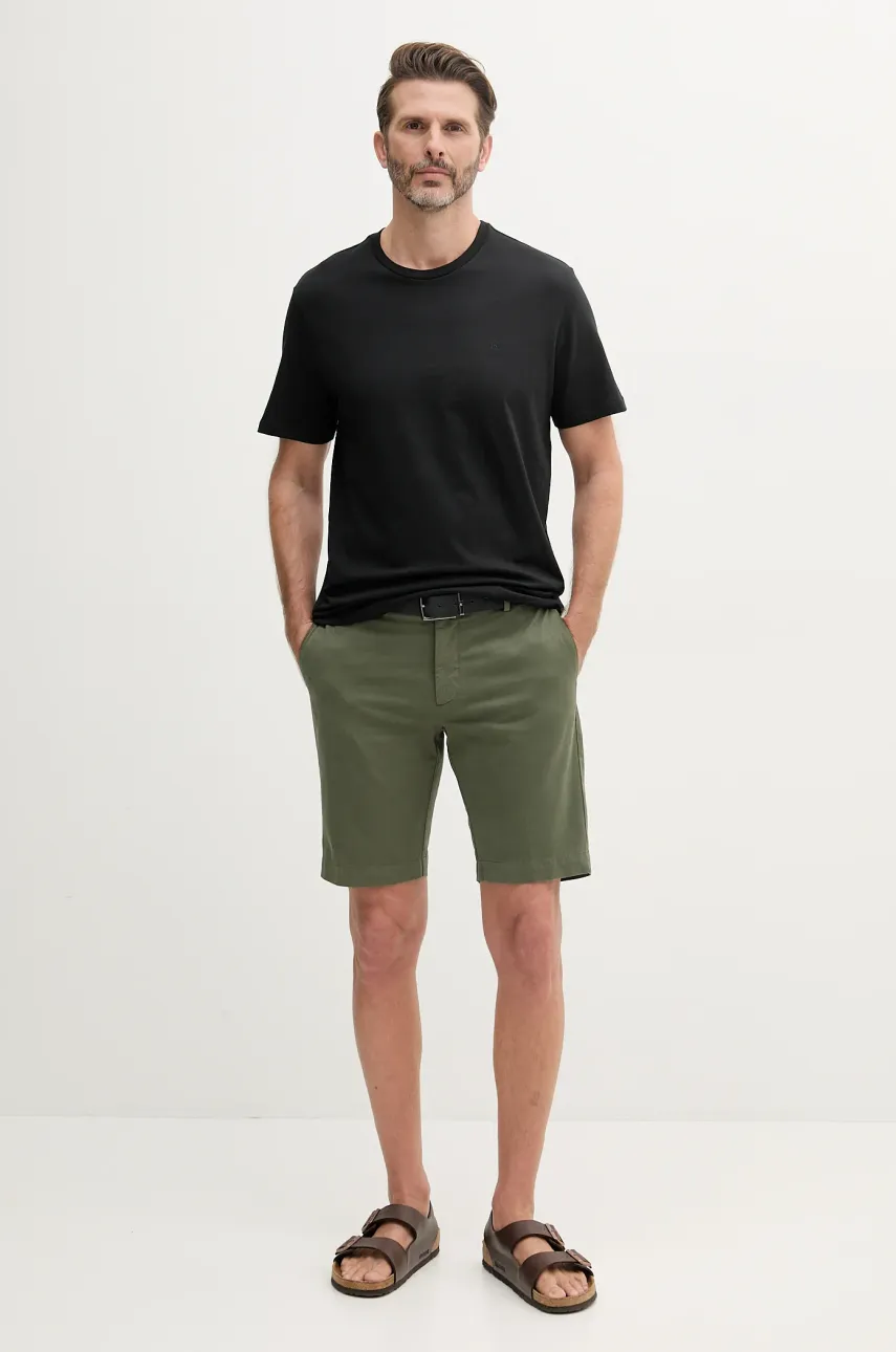 Хлопковая футболка Calvin Klein Jeans мужская цвет чёрный однотонная LV040HM265 Хлопковая футболка Calvin Klein Jeans мужская цвет чёрный однотонная LV040HM265