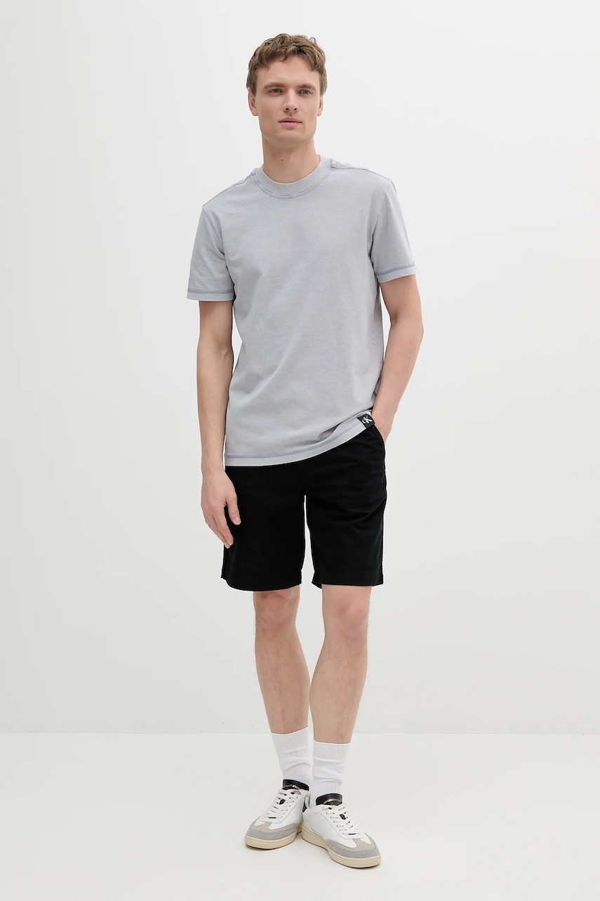 Хлопковая футболка Calvin Klein Jeans меланж J30J327267 Хлопковая футболка Calvin Klein Jeans меланж J30J327267