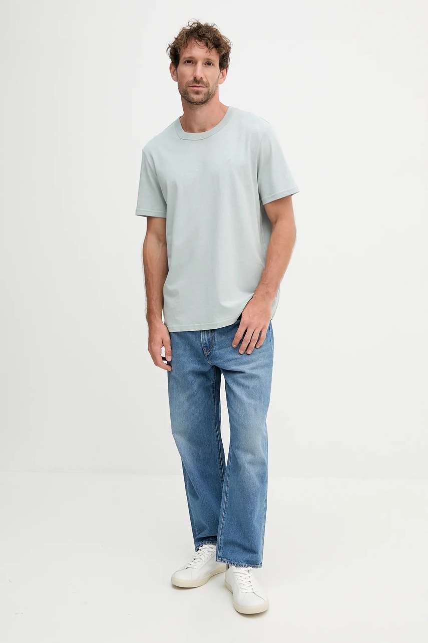 Футболка Calvin Klein Jeans цвет серый однотонная LV04RB007G