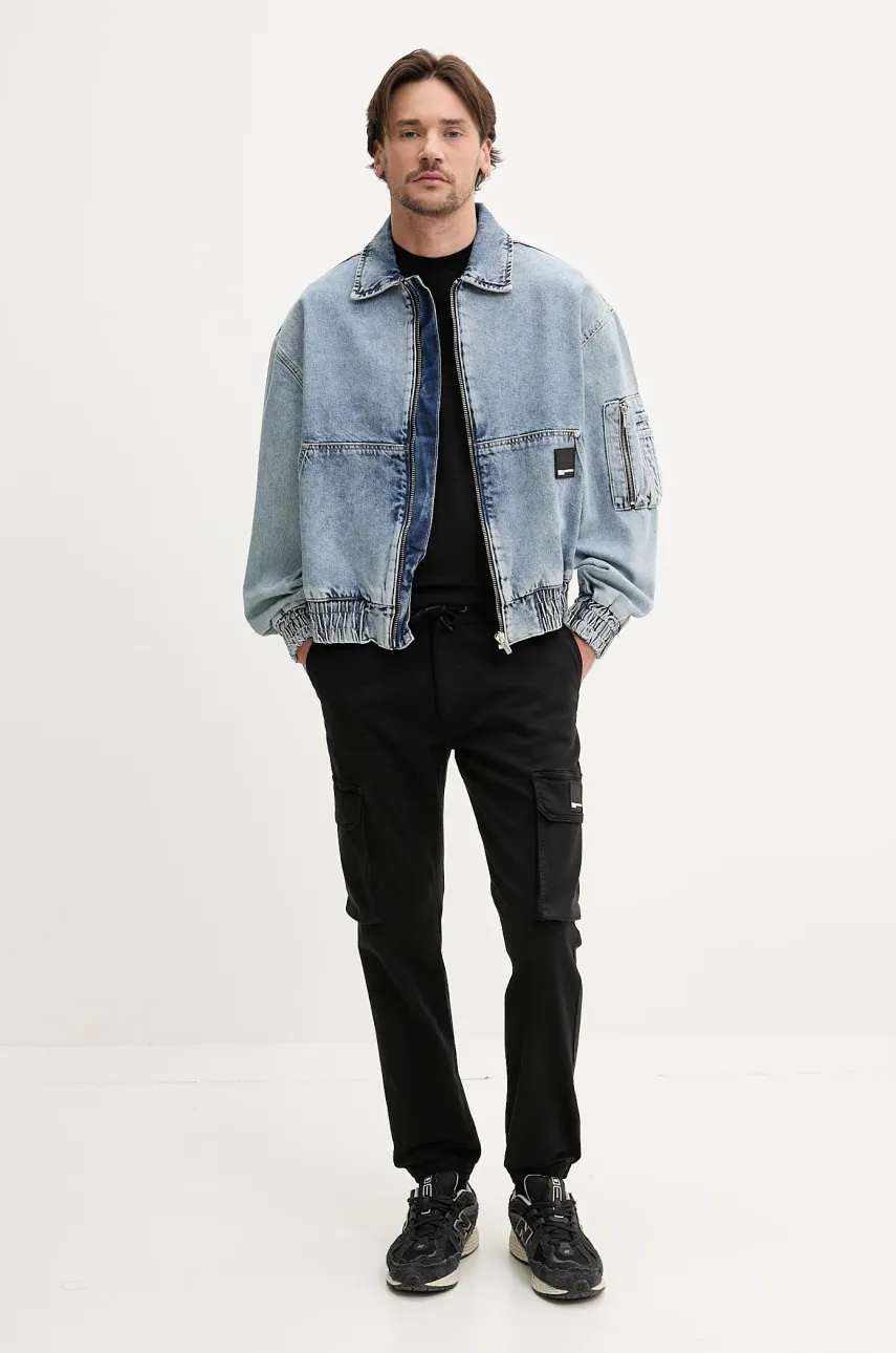 Футболка Karl Lagerfeld Jeans мужская цвет чёрный с принтом A2M17040 Футболка Karl Lagerfeld Jeans мужская цвет чёрный с принтом A2M17040