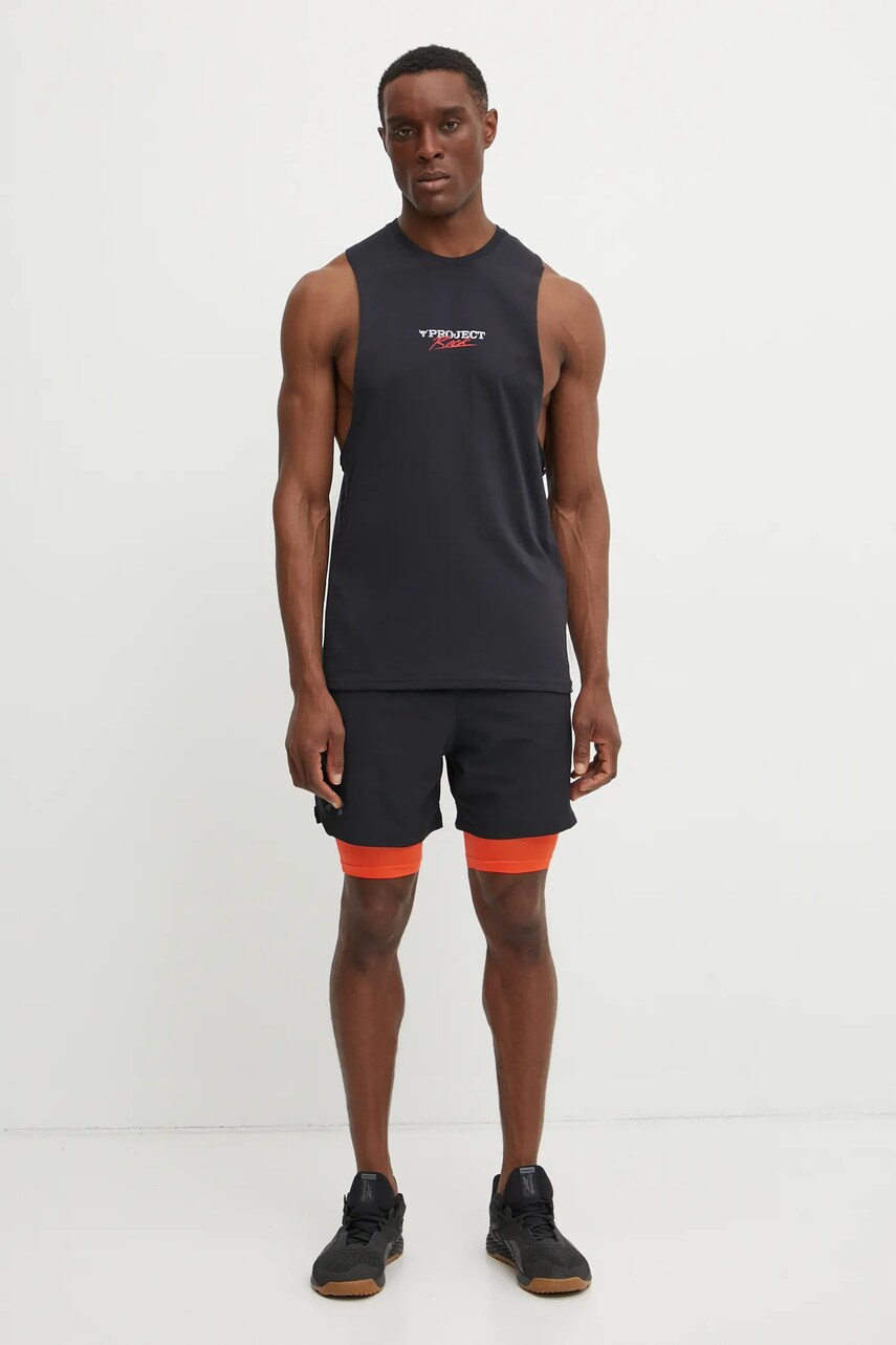 Футболка для тренинга Under Armour Project Rock цвет чёрный 1389949 Футболка для тренинга Under Armour Project Rock цвет чёрный 1389949