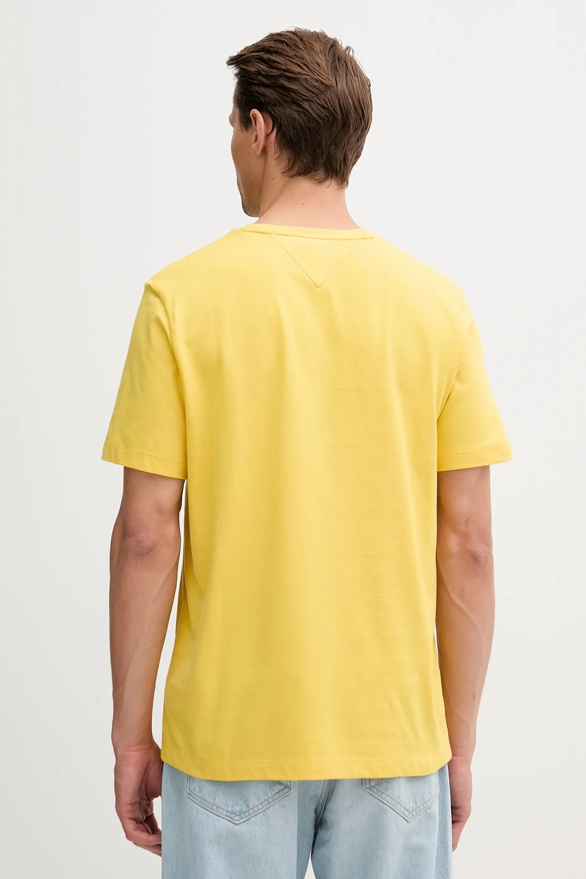 Хлопковая футболка Tommy Hilfiger однотонная MW0MW39249