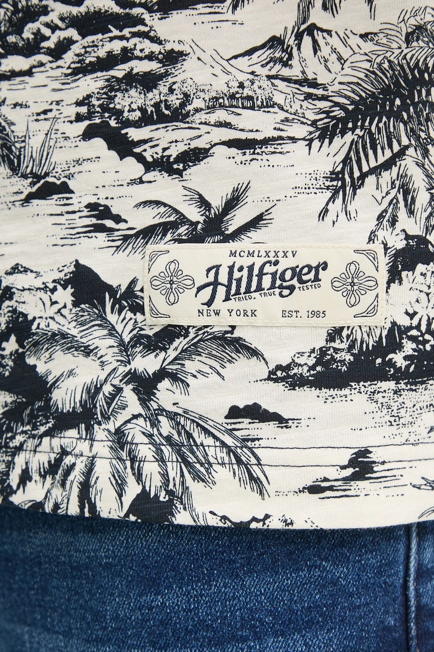 Βαμβακερό μπλουζάκι Tommy Hilfiger ανδρικό, χρώμα: μαύρο, MW0MW38933 φωτογραφία