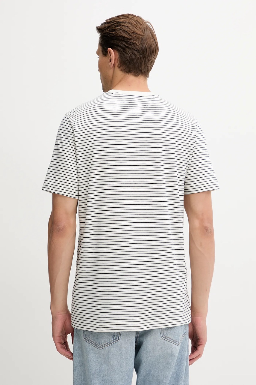 Хлопковая футболка Tommy Hilfiger мужская цвет синий однотонная MW0MW39995