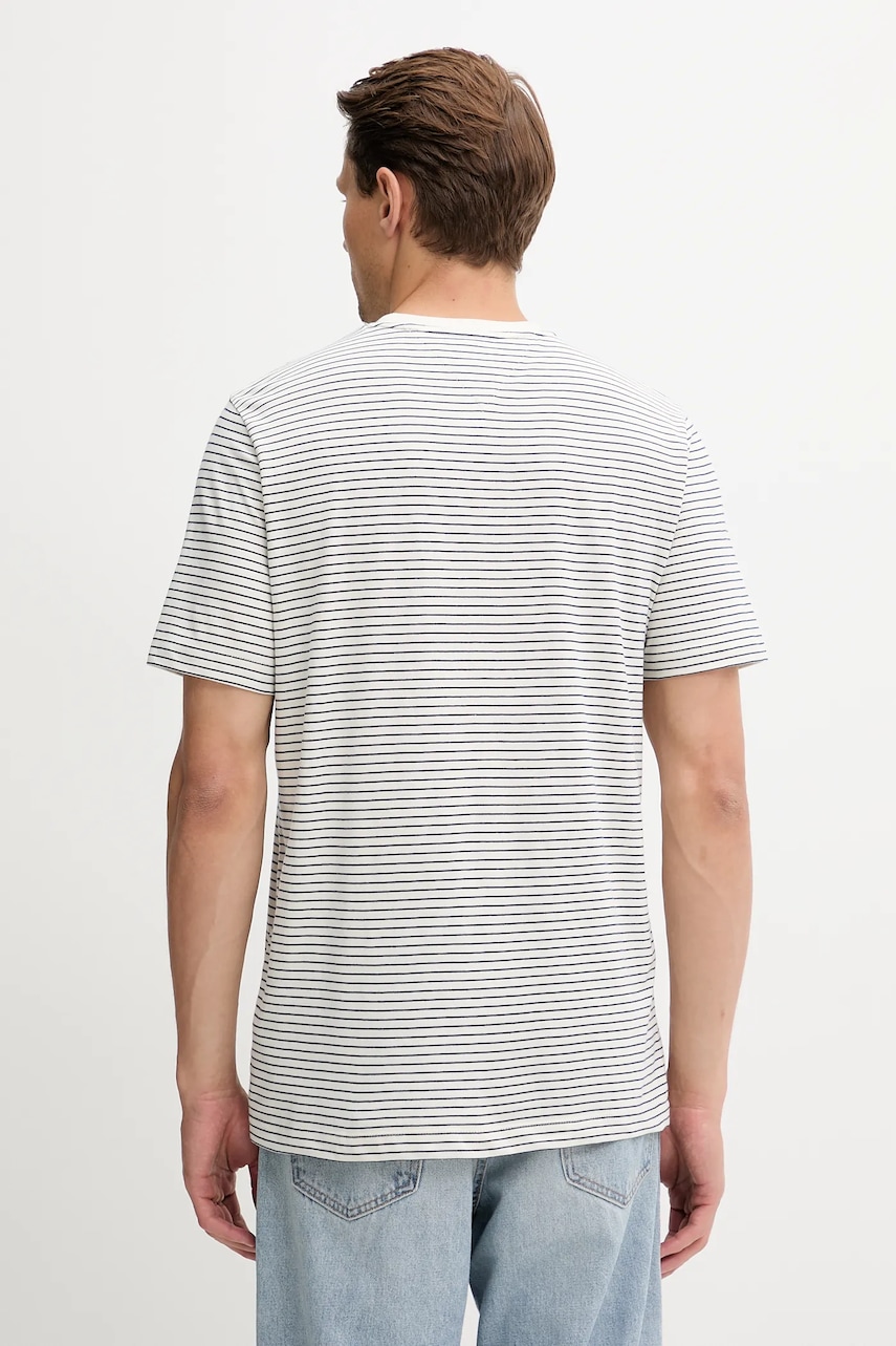 Хлопковая футболка Tommy Hilfiger мужская цвет синий однотонная MW0MW39995 Хлопковая футболка Tommy Hilfiger мужская цвет синий однотонная MW0MW39995