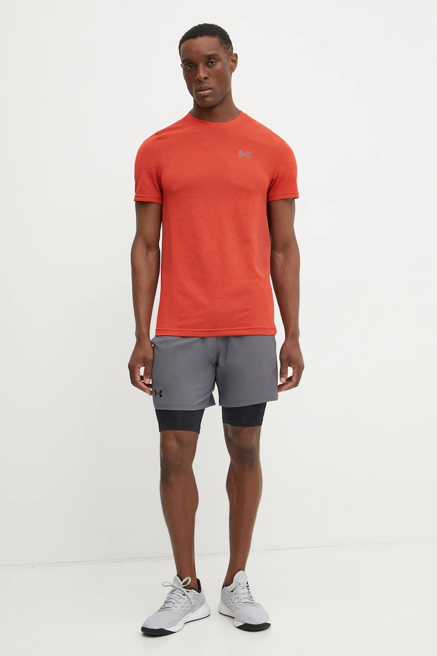 Футболка для тренинга Under Armour Vanish Seamless цвет оранжевый однотонная 1382801 Футболка для тренинга Under Armour Vanish Seamless цвет оранжевый однотонная 1382801
