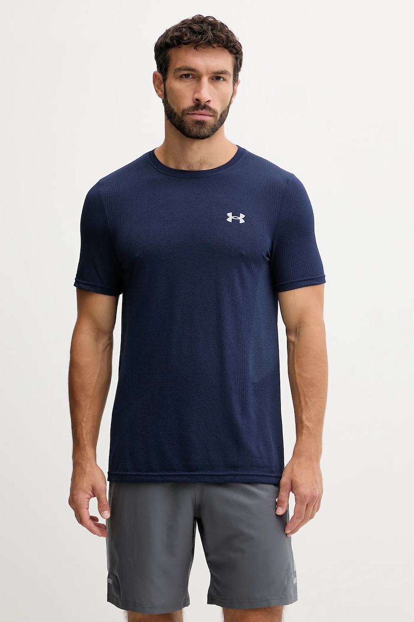 Under Armour tricou de antrenament Vanish Seamless culoarea portocaliu, uni, 1382801