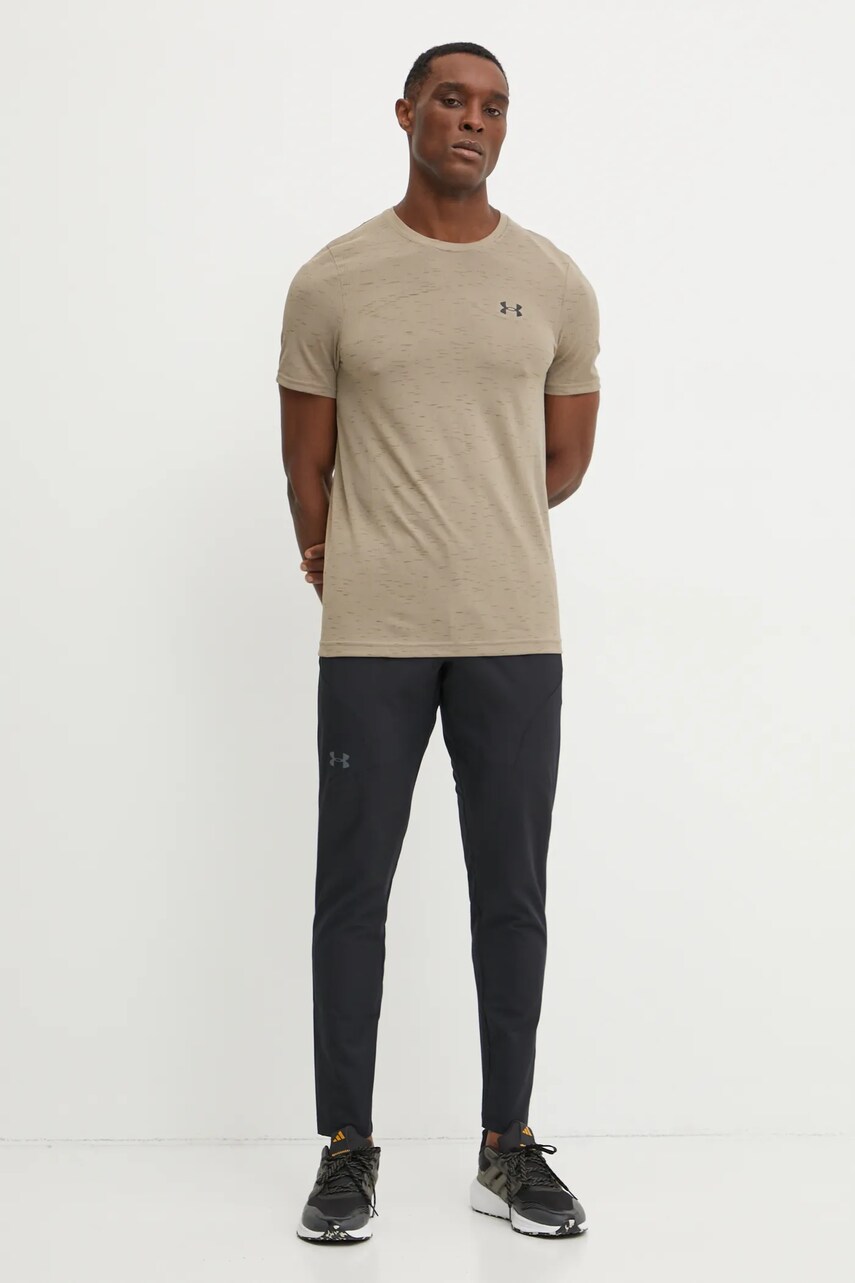Футболка для тренинга Under Armour Vanish Seamless цвет бежевый однотонная 1382801 Футболка для тренинга Under Armour Vanish Seamless цвет бежевый однотонная 1382801